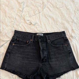 AGOLDE black jean shorts